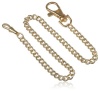 Charles-Hubert, Paris 3548-G Stainless Steel Gold-Plated Pocket Watch Chain