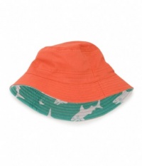 Hatley Boys 2-7 Children's Surf's Up Sun Hat, Dark Orange, Medium/Large