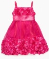 With so much flowery detail, she'll love wearing this full and bouncy dress by Bonnie Jean.