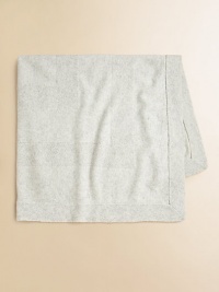 Rendered in an indulgent wool-cashmere blend, this charming blanket with scalloped edges provides soft and cozy coverage for baby.Patterened edges33 X 33Wool/CashmereDry cleanImported