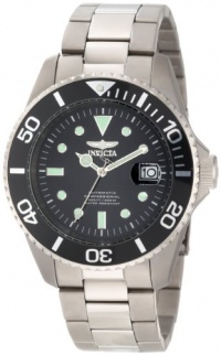 Invicta Men's 0420 Pro Diver Automatic Black Dial Titanium Watch