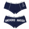 NAVY - Anchors Away - Military Clothing - Blue Booty Shorts