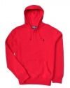 Polo Ralph Lauren Classic Button Collar Pullover Hoodie (X-Large, Red)