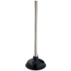 InterDesign Forma Plunger, Black/Brushed Stainless Steel