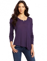 Wilt Women's Placket Twist Long Sleeve Tee