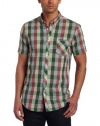 Ben Sherman Men's Short Sleeve Slubby Gingham Woven Shirt