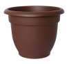 Fiskars 20-56310CH 10-Inch Ariana Planter With Self-Watering Tray, Chocolate