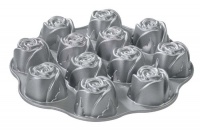 Nordic Ware Cast-Aluminum Nonstick Muffin Pan, Sweetheart Rose