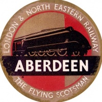 Aberdeen London Railway 12x12 Limited-Edition Artistic Round Wood Sign