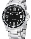 Stuhrling Original Men's 593.332D11 Aquadiver Grand Regatta Swiss Quartz Diver Date Black Watch