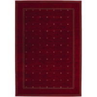 Couristan 0871/4894 Everest Gridiron/Crimson 2-Feet 7-Inch by 7-Feet 10-Inch Runner Rug