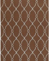 Area Rug 5x8 Rectangle Transitional Chocolate Color - Surya Fallon Rug from RugPal