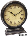 Infinity Instruments The Dais - Distressed Round Table Clock