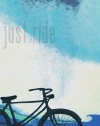 Just Ride 14x20 Artistic Planked Wood Sign by Lisa Weedn