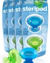 Steripod Clip-on Toothbrush Sanitizer (8 Steripods) 4 x 2 Pack Green/Blue