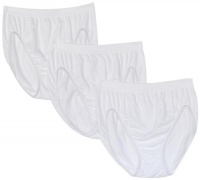 Bali Women's 3-Pack Solid Microfiber Hi-Cut Panty