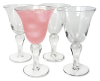 Artland Iris Goblet, 14-Ounce, Clear, Set of 4