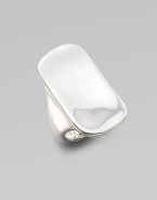 From the Saddle Collection. A sleek, simple design of polished sterling silver, in a subtly curved saddle shape on a wide, smooth band.Sterling silverLength, about ¾Imported