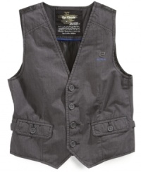 The classic third piece. He'll don this dapper Epic Threads' vest for every special occasion.