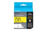 Epson LabelWorks Strong Adhesive LC Tape Cartridge ~3/4-Inch Black on Yellow (LC-5YBW9)