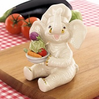 Exclusive Chef du Jour Elephant Figurine by Lenox