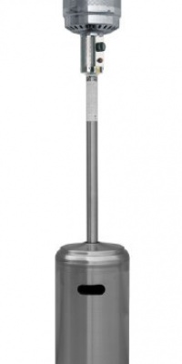 Garden Sun GS4400SS Floor Standing 41,000 BTU Propane Powered Patio Heater With Push Button Ignition, Stainless Steel