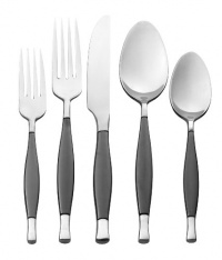 Hampton Forge Signature Carin Gun Metal 20-Piece Flatware Set