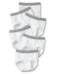 Hanes Toddlers Red Label White Brief 6 Pack White