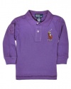 Ralph Lauren Baby Boy's Multicolor Big Pony Polo (24 Month, Juneberry Purple)