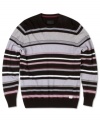 Add a bit of jazz to your solid pullover sweater collection with this allover stripe sweater by O'Neill. Makes a great gift.