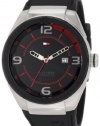 Tommy Hilfiger  Men's 1790807 Sport Black Silicon and Stainless Steel Watch