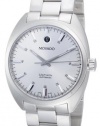 Movado Men's 0606360 Datron Stainless-Steel Silver Round Dial Watch