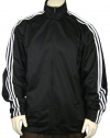 Adidas Big and Tall Men's Classic Track Jacket, Black