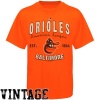 MLB Majestic Baltimore Orioles Cooperstown Barney T-Shirt - Orange