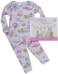 Angelina Ballerina Pajamas and Book Set from Books to Bed (Baby, Toddler and Kids) Lavender, 12 Months