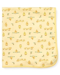 A cozy blanket for after bathtime or bedtime, this cute duckie print piece will be a favorite blank-y for years to come.