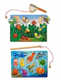 Melissa & Doug Fishing And Bug Catching Magnetic Game Bundle (Pack of 2)