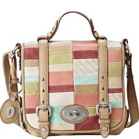 Fossil Maddox Organizer Flap Crossbody Bright Patchwork