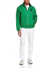 U.S. Polo Assn. Men's Solid Hooded Windbreaker