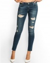 GUESS Kate Skinny Destroyed Jeans in Dreamer Wash