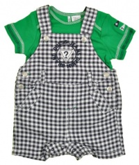 GUESS Kids Boys Baby Shortall Set (0 - 9m), GREEN (6/9M)