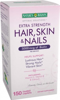 Nature's Bounty Extra Strength Hair Skin Nails, 150 Count