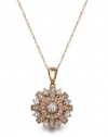 Effy Jewlery Rose Gold Diamond Pendant, 1.01 TCW