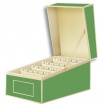 Semikolon A6 Index Card File Box, 4 x 6 Inches, Dividers A to Z, Lime Green (3220012)