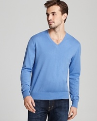 Michael Kors Solid V Neck Sweater