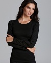 Seamless and soft, Hanro's long sleeve shirt is the making for a good night's sleep.