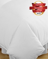 Drift off to dreamland in this ultra-cozy Hotel Collection medium weight king comforter. Made of the softest 100% cotton with 450 thread count and Hungarian white goose down fill, this comforter is your ticket to luxury. Baffle box construction prevents shifting.