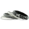 Set of Seven Black and Silver Modern Bangles. These Bangles ROCK!