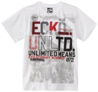 Ecko Boys 8-20 Short Sleeve Tee, White, Large