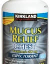 Kirkland Signature Mucus Relief Chest Expectorant (Guaifenesin 400 mg), 200-Count Immediate-Release Tablets (2 pack)